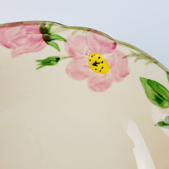 Franciscan c.1964-66 Serving Bowl Desert Rose Pink Floral Hand Painted USA Mark - Picture 4 of 9
